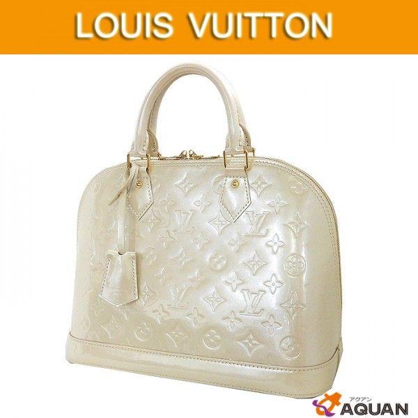 ルイヴィトン LOUIS VUITTON ヴェルニ アルマPM ハンドバッグ ブロン