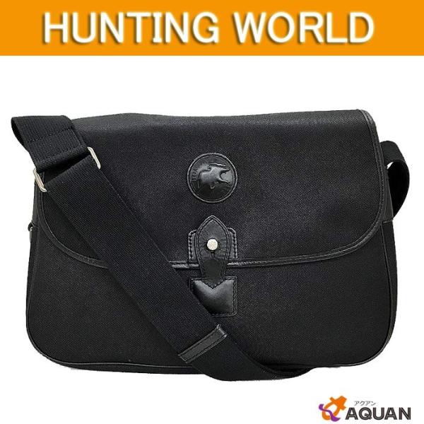 セール Hunting World ハンティングワールド メンズ ショルダーバッグ 斜め掛けショルダー ナイロンキャンバス レザー ブラック 送料込み Buyee 日本代购平台 产品购物网站大全 Buyee一站式代购 Bot Online