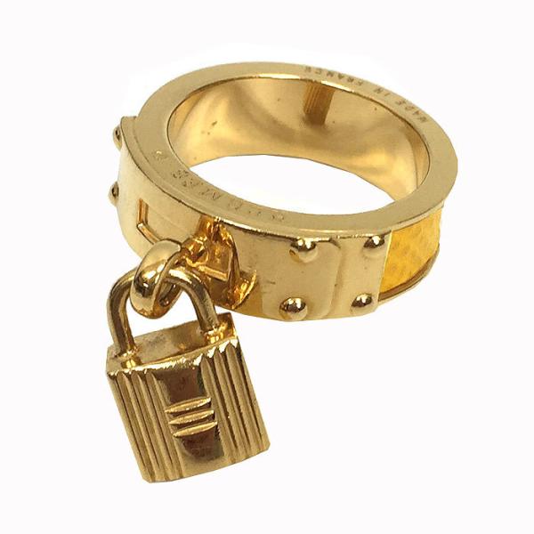 HERMES エルメス ケリー スカーフリング イエロー ゴールド カデナ アクセサリー aq3601 HERMES エルメス ケリー スカーフリング イエロー ゴールド カデナ アクセサリー aq3601