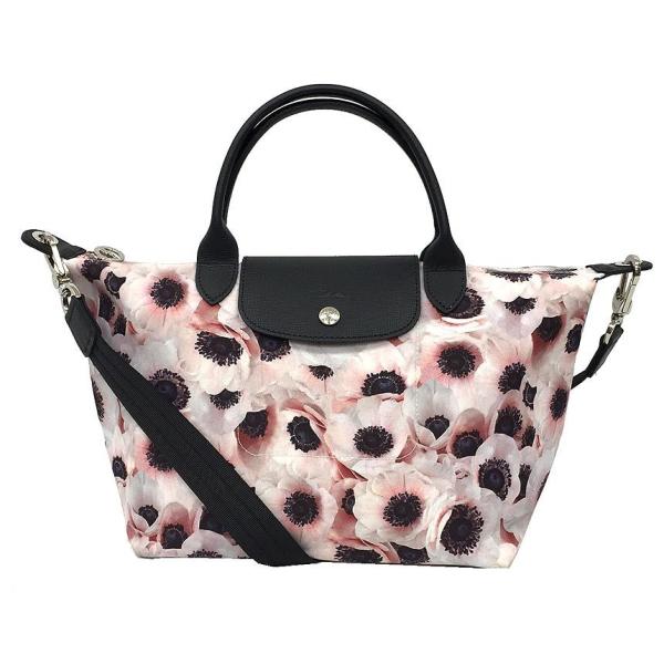 ロンシャン バックパック リュック フラワー アネモネ　花柄 ナイロン ロンシャン バックパック リュック フラワー アネモネ花柄 ナイロン