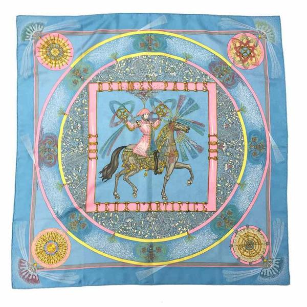 エルメス スカーフ カレ90 鍵への螺旋 シルクジャージ スムースカレ