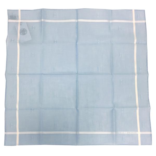 HERMES エルメス ハンカチ コットンカレ ジャカード H パッサン  