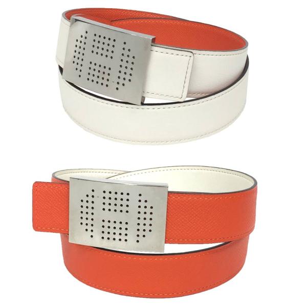 HERMES エルメス レザー ベルト 85サイズ リバーシブル メンズ aq9205 