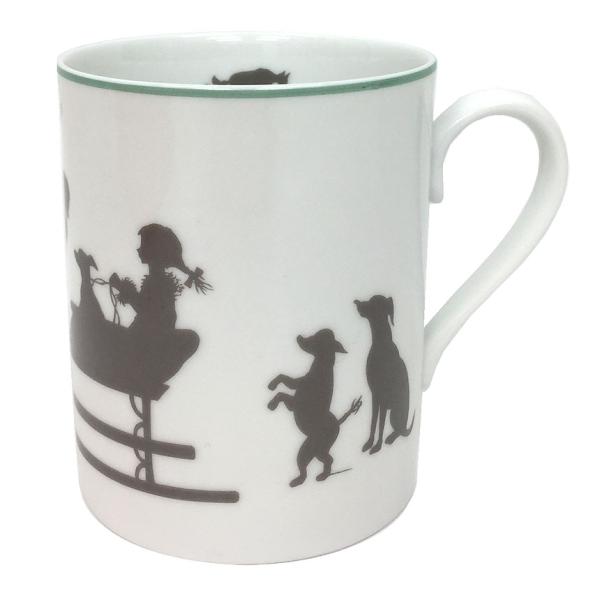 HERMES エルメス シルエット SILHOUETTES マグカップ 単品 食器 HERMES エルメス シルエット SILHOUETTES マグカップ 単品 食器