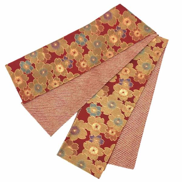 半幅帯リバーシブル 京やK390 浴衣帯 洗える半幅帯 リバーシブル帯 小袋帯 長尺