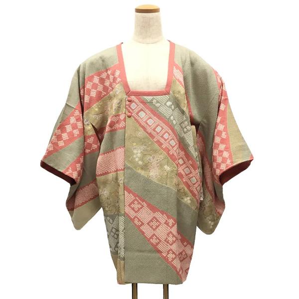正絹　丹後ちりめん　道行コート【美品】 セール 京やM366 正絹 道行コート 和装コート 道行衿 丹後ちりめん