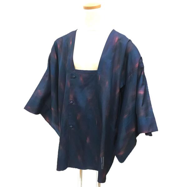 セール 京やM385 正絹 和装コート 夏の道行コート 紗のコート ハーフ丈