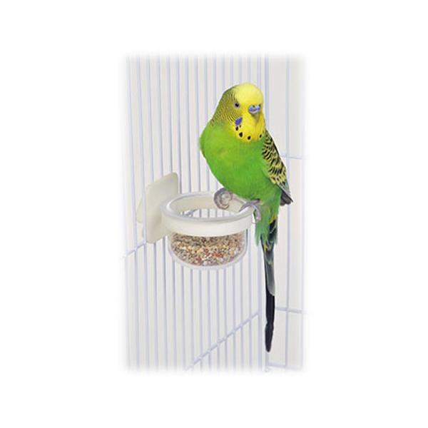 丸底でお手入れ簡単。飼育ケージやキャリーにも。本体をキャッチャーに差し込む仕組みで、小鳥がイタズラしにくい！サイズ(約)：43mm×34mm◆ご注意◆※一般的な小鳥用ケージワイヤー(ワイヤー径約1.6mm前後)より極端に細い場合や、太いワイ...