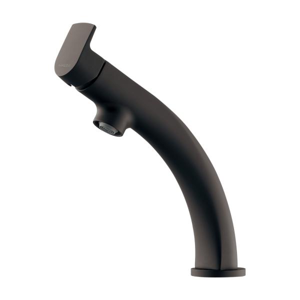 カクダイ　壁付混合水栓　マットブラック 193-001-D 壁付シングルレバー混合栓 カクダイ マットブラック色