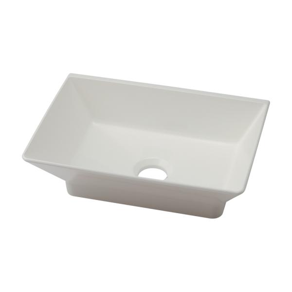 カクダイ 493-262-W カクダイ 角型手洗器(ホワイト) Luju カクダイ 493-262-W カクダイ 角型手洗器(ホワイト) Luju
