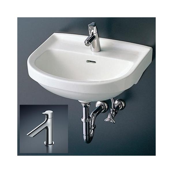 TOTO L210C + TLS01101J TOTO 壁掛洗面器（小形）セット 立水栓