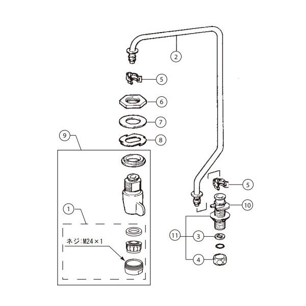 LF-75L@LIXIL@INAX@o[𕔁iAWL-75AnpETSF-20ETSF-21npj