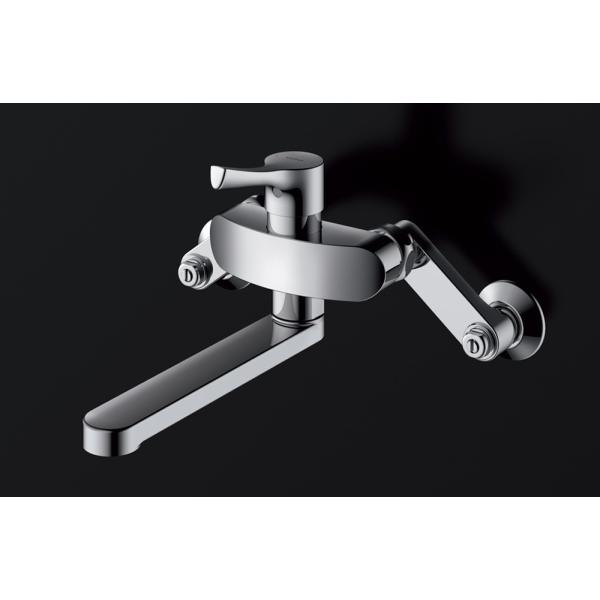 TOTO 壁付シングル混合水栓(エコシングル、共用) TKS05315J (水 TOTO 壁付シングル混合水栓(エコシングル、共用) TKS05315J (水