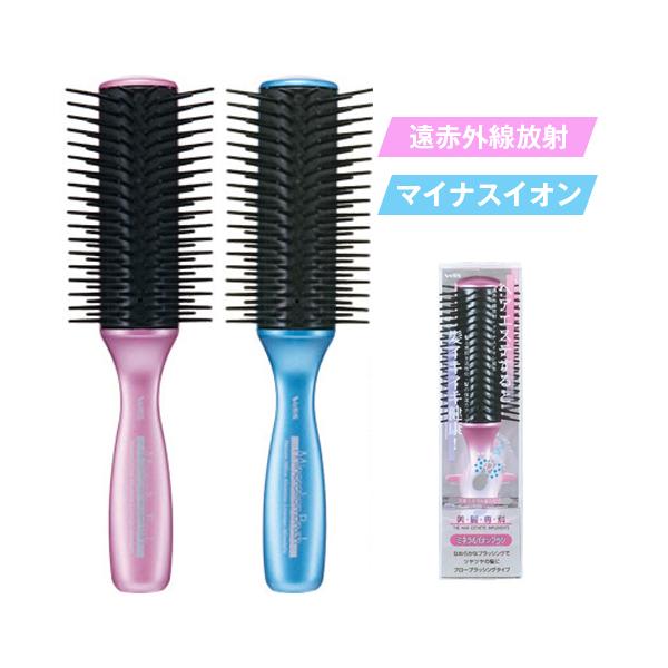【美・髪・専・科 ミネラルイオン ブローブラシ（小）IO-800】ヘアブラシ ブラシ マイナスイオン くし