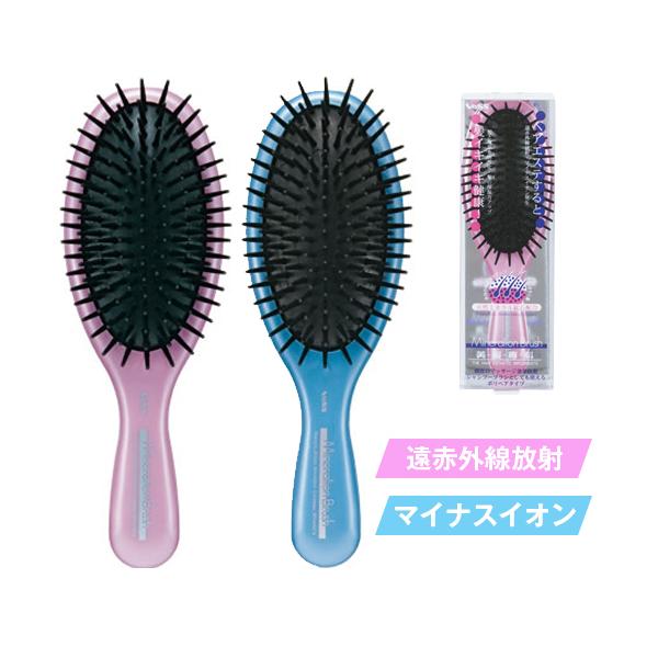 【美・髪・専・科 ミネラルイオン ポリヘアブラシ IO-403】ヘアブラシ ブラシ マイナスイオン くし