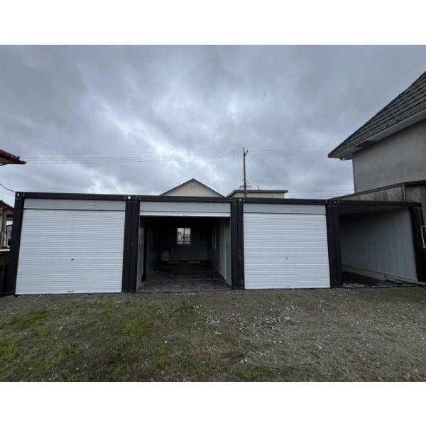 ユニットハウス プレハブ 事務所 倉庫物置 シャッター 車庫ガレージ