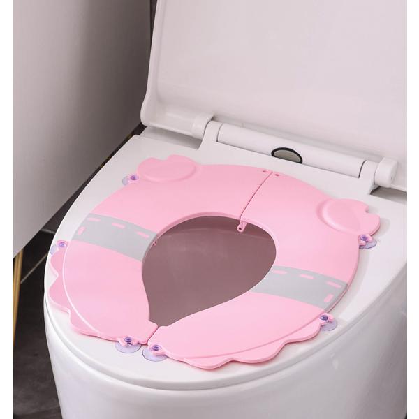 家庭用子供用便座折 りたたみ式便座 トイトレ トイレトレーニング 3〜8歳対応ク ッション携帯赤ちゃん旅行用便座