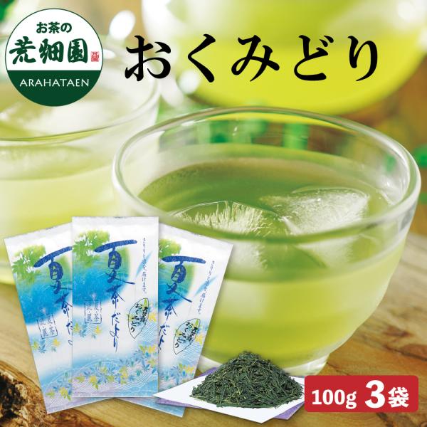 お茶 緑茶 水出し緑茶 お茶の葉 茶葉 深蒸し茶 日本茶 静岡茶 冷茶 おくみどり100g 3袋 ポイント利用 ポイント消化 爆買