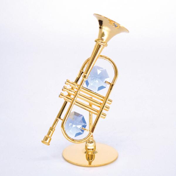 ロイヤル ド シャンパーニュ トランペット クリスタルガラス オブジェ arajin1990_sw-46