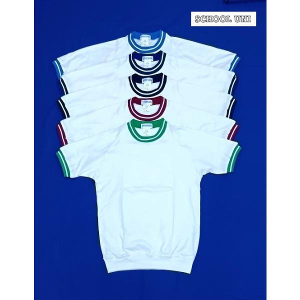 スクールユニ　12251　丸首半袖身頃素材　ポリエステル70％・綿30％裾フライス付き　画像と実際の商品多少色が異なります。