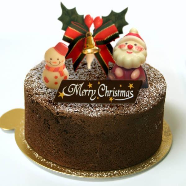 ショコラ ボン ノエル ガトーショコラ ベイクドチョコレートケーキのクリスマスケーキ 12ｃｍホール Ci 和歌山産フルーツのケーキarancia 通販 Yahoo ショッピング
