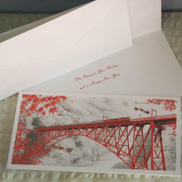 日本の風景のクリスマスカード 日本を旅する小さなサンタ 黒部峡谷鉄道トロッコ電車と紅葉 ネコポス可 Cd Xm Gl Sw15 和歌山産フルーツのケーキarancia 通販 Yahoo ショッピング