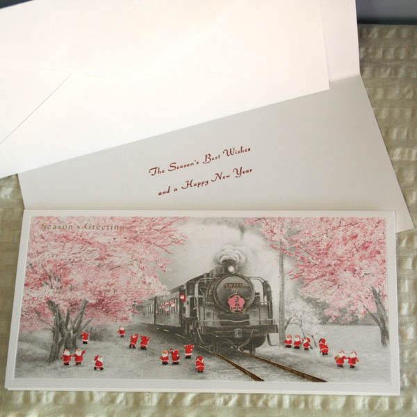 日本の風景のクリスマスカード 日本を旅する小さなサンタ 大井川鉄道sl蒸気機関車と桜 メール便可 Cd Xm Gl Sw16 和歌山産フルーツのケーキarancia 通販 Yahoo ショッピング