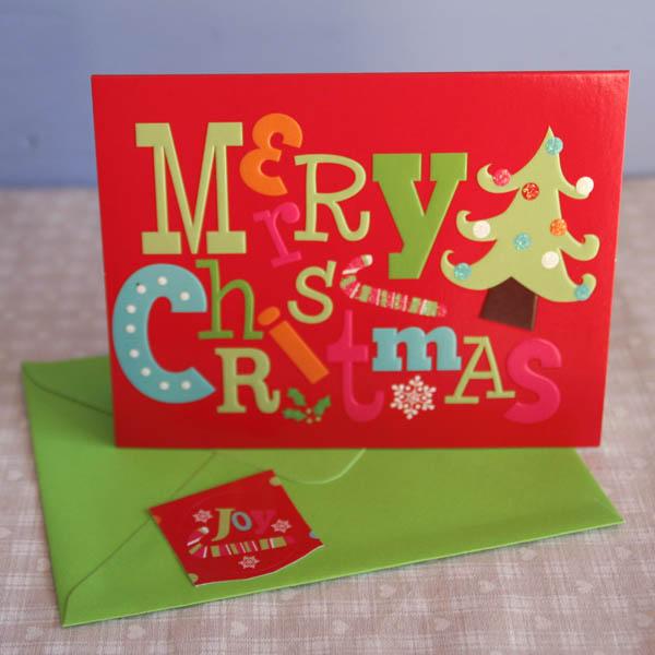 クリスマスカード Popなメリークリスマスとツリー ネコポス可 Cd Xm Pm 26x 和歌山産フルーツのケーキarancia 通販 Yahoo ショッピング