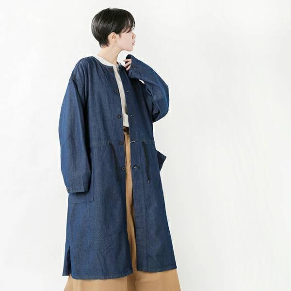 Or Slow オアスロウ 10 5ozレフトハンドツイルデニム ノーカラーコート 03 8036 Aranciato 通販 Paypayモール