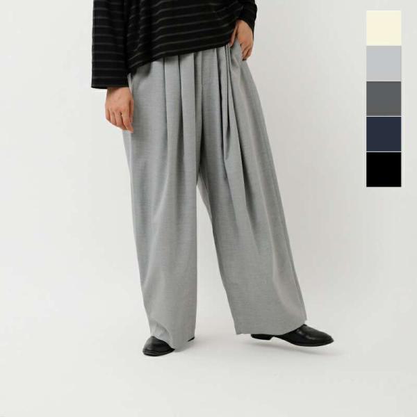 MIZUIRO ミズイロインド mizuiro ind ワイド タック パンツ 3