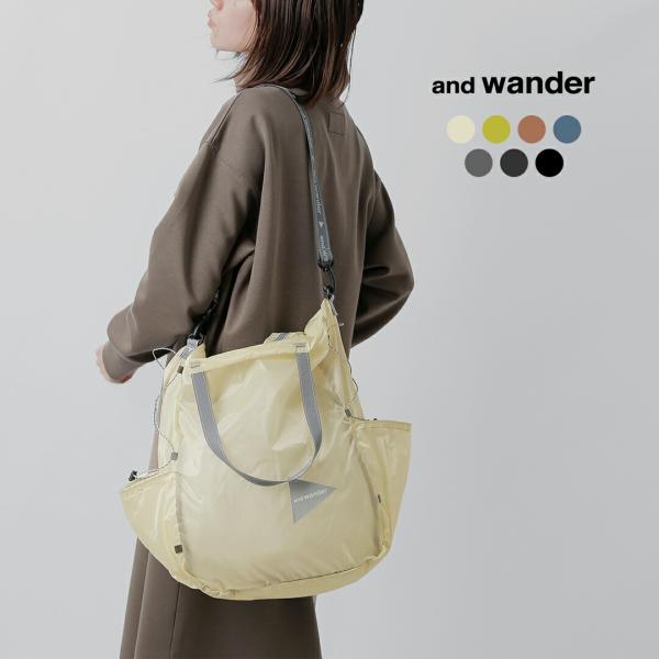 アンドワンダー　and wander シル トートバッグ sil tote bag 574-5975212 ユニセックス【クーポン対象】 爆買