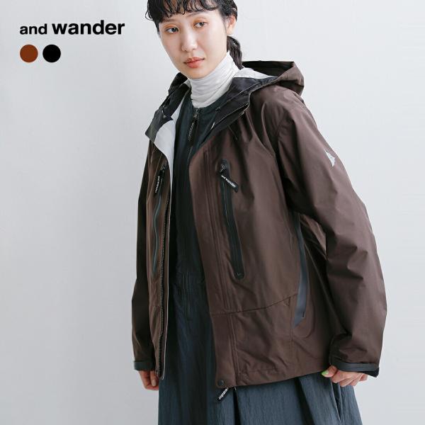 アンドワンダー and wander ハイカー レイン ジャケット 2.5L hiker rain jacket 574-6911003 レディース 秋冬アウター 2026aw新作