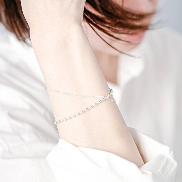 aura �I�[�� �V���o�[925 �u���X���b�g okome bracelet a-b001