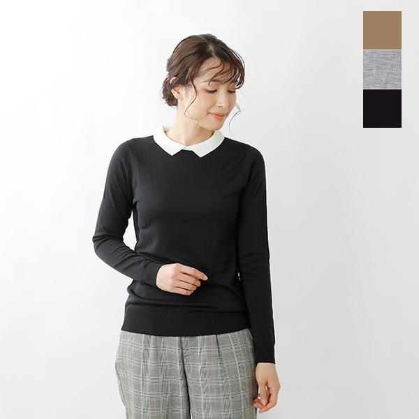 John Smedley ジョンスメドレー イタリアンフィット100 メリノウール30g襟付きニットプルオーバー 194 Aranciato 通販 Paypayモール