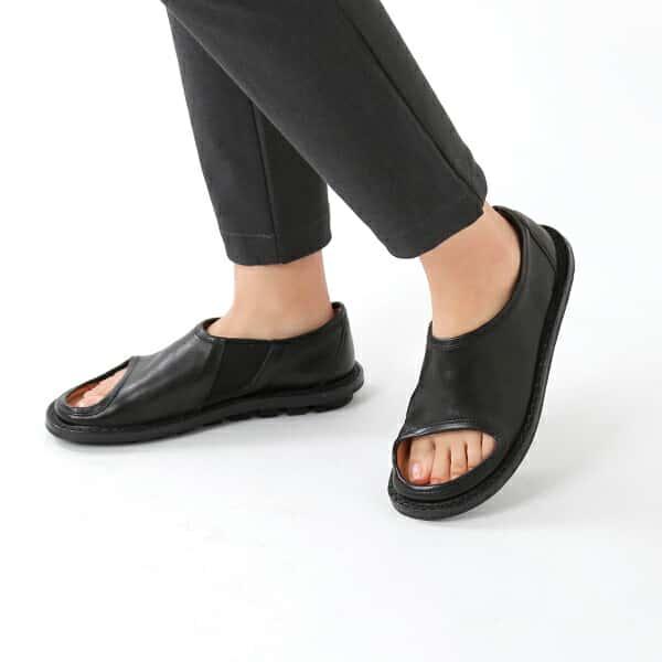 trippen トリッペン トゥホール スリッポン BASIN basin-waw-yn レディース