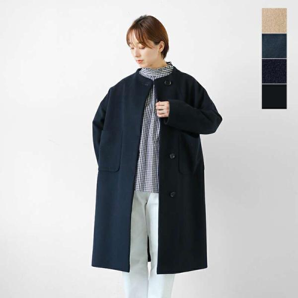 SI-HIRAI（スーヒライ） スペシャルメルトン ラウンドネック コート