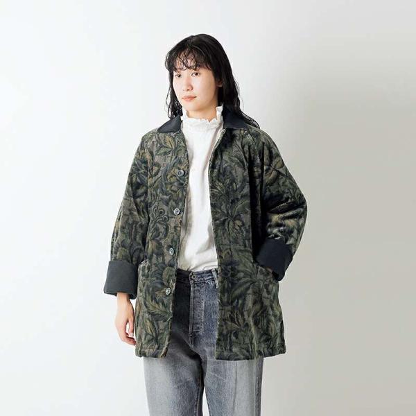 chimala チマラ　迷彩リバーシブルジャケット⭐︎サンプル品☆ chimala（チマラ） フローラル リブレス コード バーン コート cs40