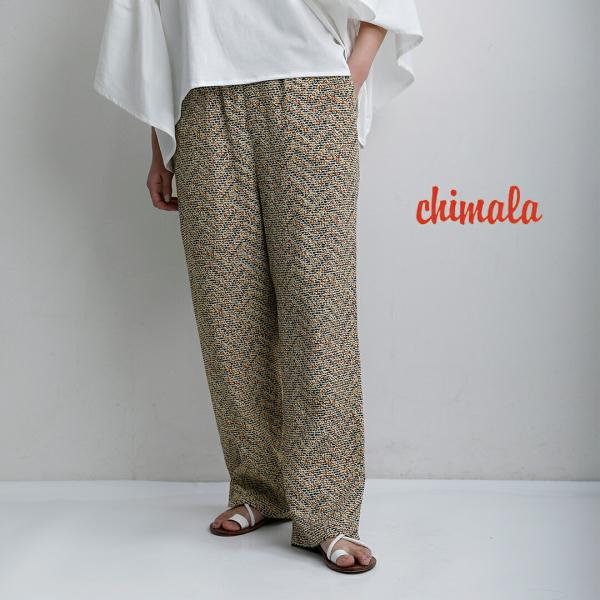 chimala チマラ 22AW キルティングドローストリングパンツ chimala（チマラ） プリント ドローストリング パンツ cs41-wp14a