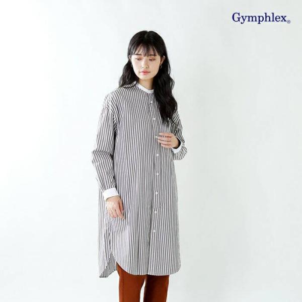 Gymphlex ジムフレックス マルチストライプクレリックカラーシャツワンピース J 1310mup Buyee Buyee บร การต วกลางจากญ ป น ซ อจากประเทศญ ป น