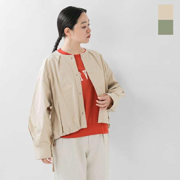 セール【50%OFF】ジョンブル Johnbull MIL ノーカラー シャツ ブルゾン jl253s08 レディース【クーポン対象】