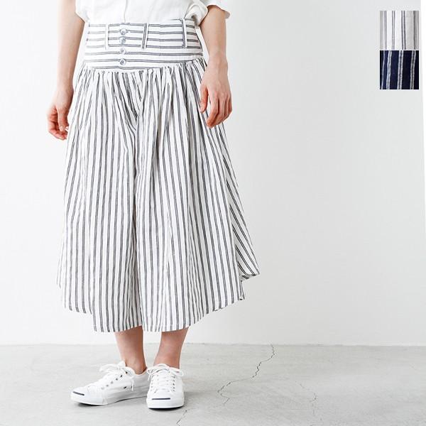 Kelen ケレン コットンリネンストライプハカマパンツ Lui Stripe Lkl17spt1a レディース Ypt Or Id