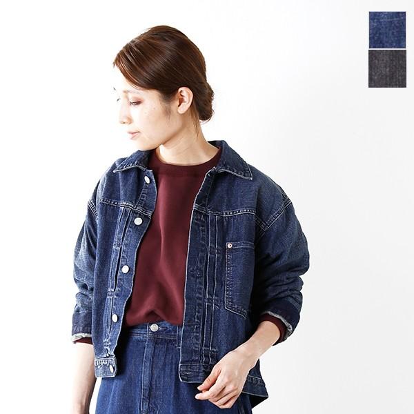 クーポン対象 Kha Ki カーキ ビンテージディティールワイドデニムジャケット Loose 01 Denim Jk Mil 17fjk Aranciato 通販 Paypayモール
