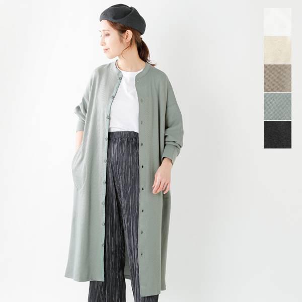 Kha Ki カーキ Healthknit ヘルスニット コットンハニカムサーマルクルーネックワイドロングカーディガン Mil hop85 Aranciato 通販 Paypayモール