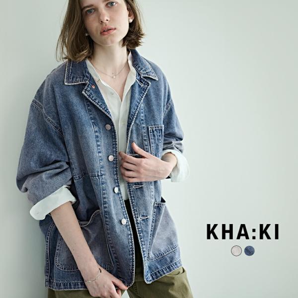 kha:ki（カーキ） kha:ki 8ozライトルーズデニム カバーオール LOOSE