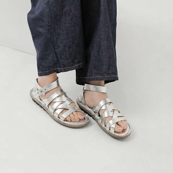 trippen 【40%OFF】トリッペン カウレザー シルバー メッシュ