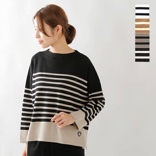 人気絶頂 オーシバル Orcival ボーダー カットソー 新品 ウールニット サイズ3 Tシャツ カットソー 七分 長袖 Williamsav Com