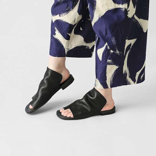 ポルタユ Portaille レザー アッパー トング サンダル Sab thong