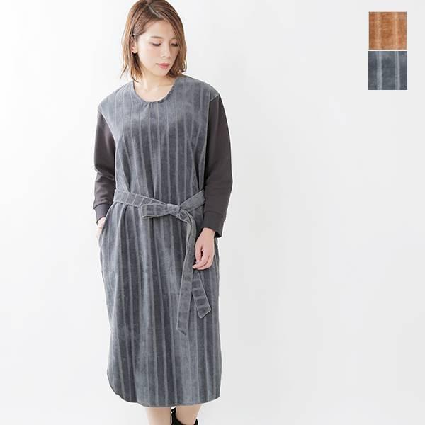 70 Off Sneeuw スニュウ ストライプパイルワンピース Snw 16 Snw 16 Aranciato 通販 Yahoo ショッピング