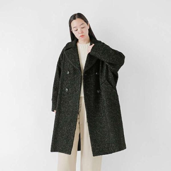 TICCA（ティッカ） ウール ミックスツイード テント コート tbea-271