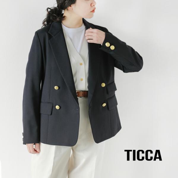 TICCA（ティッカ） ウール ダブル ジャケット tbfs-151 レディース